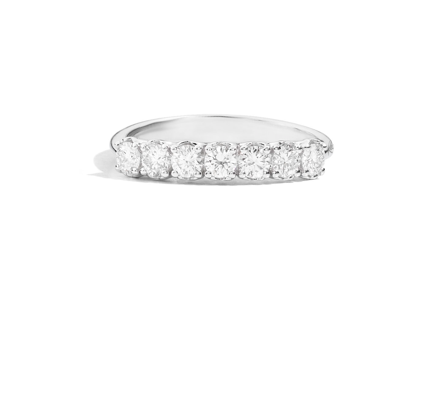 Recarlo Anniversary 18ct White Gold Diamond Ring REC-302 Image 2
