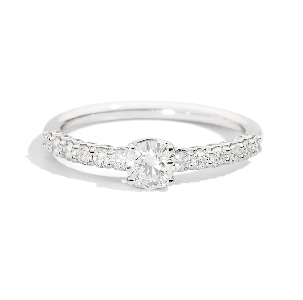 Recarlo Anniversary 18ct White Gold Diamond Ring REC-334 Image 1