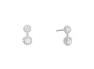 Recarlo Anniversary Halo 18ct White Gold Diamond Earrings REC-257 Image 1