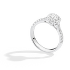 Recarlo Anniversary Halo 18ct White Gold Diamond Halo Ring REC-369 Image 2