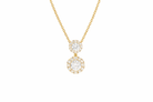 Recarlo Anniversary Halo 18ct Yellow Gold Diamond Pendant REC-358 Image 1