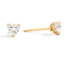 Recarlo Anniversary Love 18ct Rose Gold 0.71ct Diamond Heart Stud Earrings REC-384 Image 1