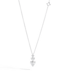 Recarlo Anniversary Love 18ct White Gold Diamond Drop Pendant REC-400 Image 1