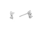 Recarlo Anniversary Love 18ct White Gold Diamond Heart Earrings REC-381 Image 1
