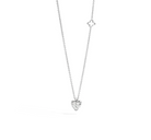 Recarlo Anniversary Love 18ct White Gold Diamond Heart Pendant REC-387 Image 1