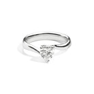Recarlo Anniversary Love 18ct White Gold Diamond Heart Ring REC-408 Image 1