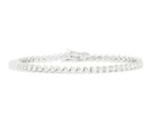 Recarlo Anniversary Love 18ct White Gold Diamond Heart Tennis Bracelet REC-438 Image 1