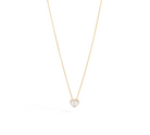 Recarlo Anniversary Love Halo 18ct Rose Gold Diamond Heart Pendant REC-455 Image 1