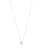 Recarlo Anniversary Square 18ct White Gold Diamond Cross Pendant REC-478 Image 1