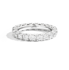 Recarlo Anniversary Square 18ct White Gold Diamond Eternity Ring REC-496 Image 1