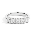 Recarlo Anniversary Square 18ct White Gold Diamond Five Stone Ring REC-503 Image 1