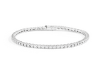 Recarlo Anniversary Square 18ct White Gold Diamond Tennis Bracelet REC-525 Image 1