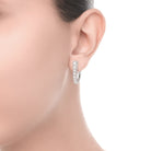 Recarlo Contrarie 18ct White Gold Diamond Earrings E01CM747 Image 3