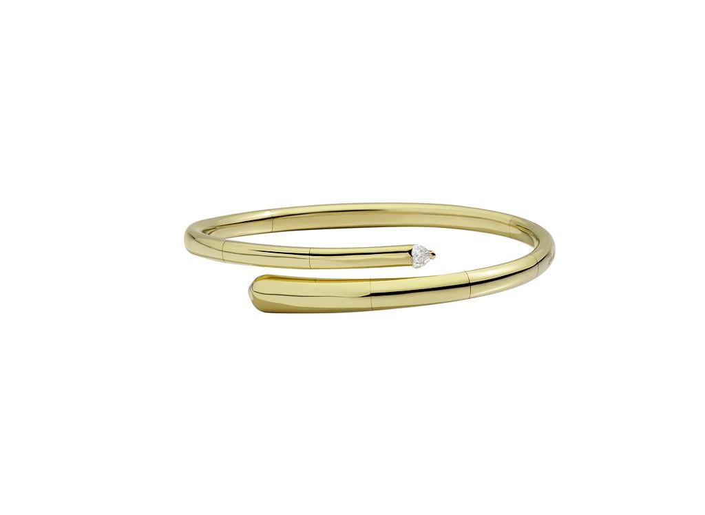 Recarlo Contrarie 18ct Yellow Gold Diamond Bracelet REC-007 Image 1