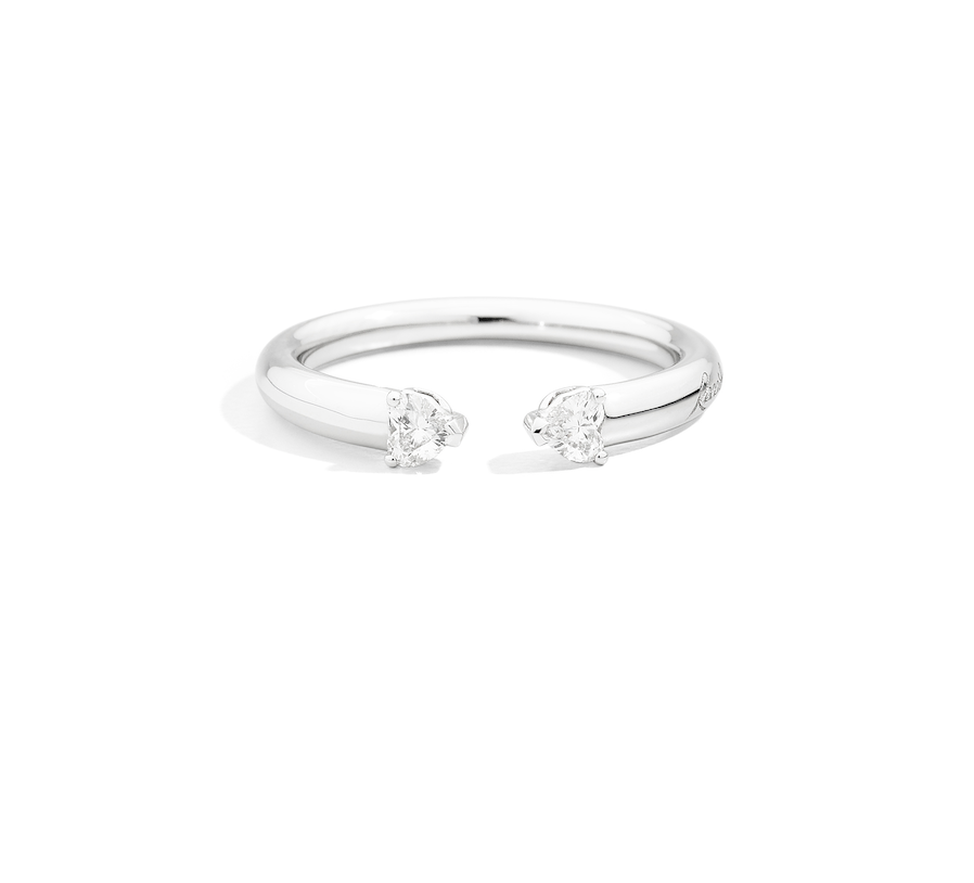 Recarlo More 18ct White Gold 0.20ct Diamond Ring REC-137 Image 1