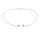 Recarlo More 18ct White Gold Pink Tourmaline and Diamond Necklace REC-127 Image 1