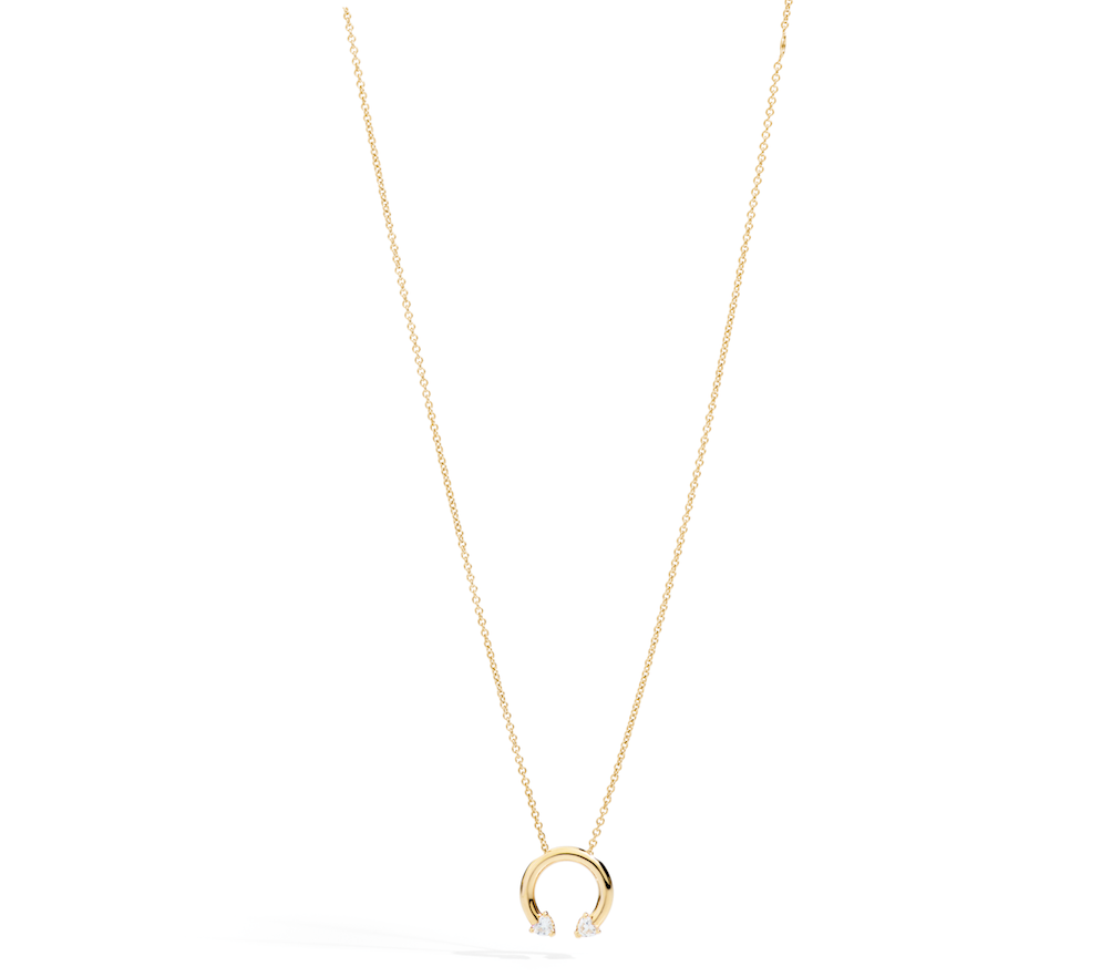 Recarlo More 18ct Yellow Gold 0.12ct Diamond Necklace REC-131 Image 1