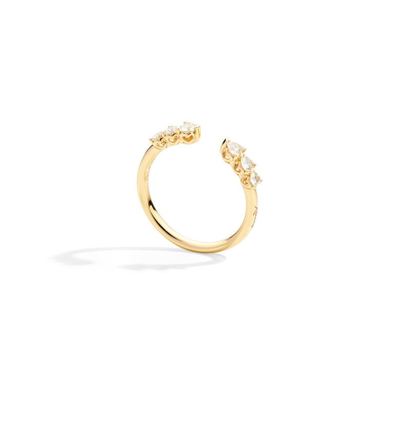 Recarlo More 18ct Yellow Gold 0.44ct Diamond Ring REC-157 Image 1