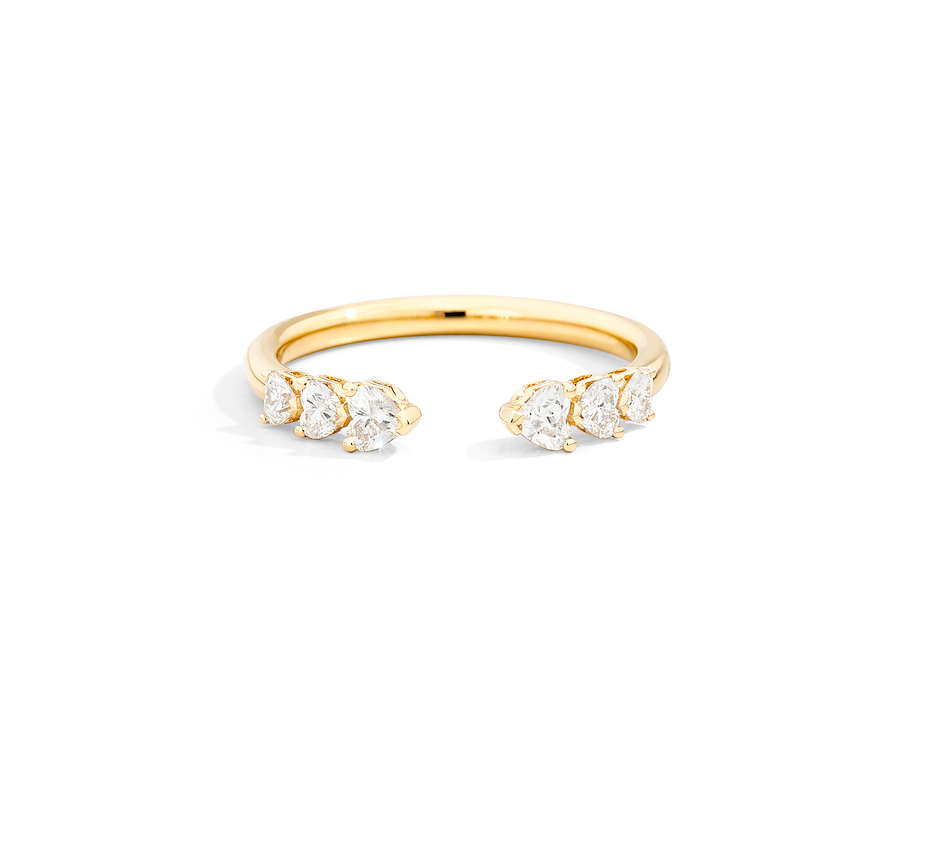 Recarlo More 18ct Yellow Gold 0.44ct Diamond Ring REC-157 Image 2