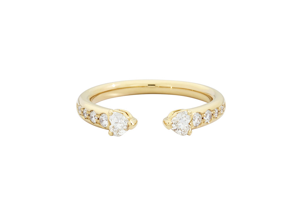 Recarlo More 18ct Yellow Gold 0.44ct Diamond Ring REC-173 Image 1