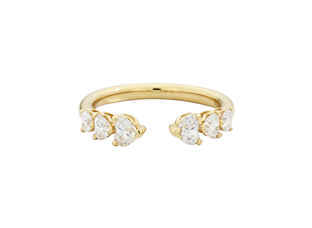 Recarlo More 18ct Yellow Gold 0.88ct Diamond Ring REC-161 Image 1