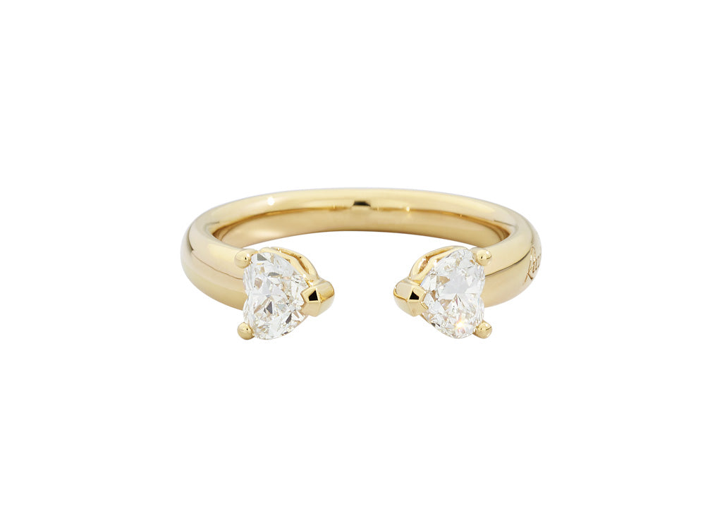 Recarlo More 18ct Yellow Gold 0.91ct Diamond Ring REC-149 Image 1