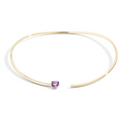 Recarlo More 18ct Yellow Gold Amethyst and Diamond Necklace REC-126 Image 1