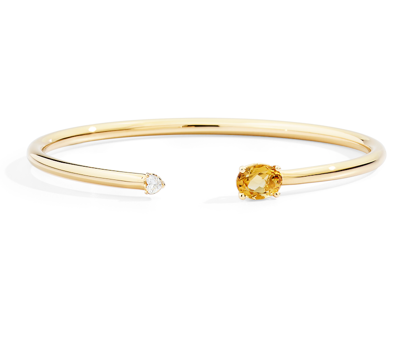 Recarlo More 18ct Yellow Gold Citrine and Diamond Bracelet REC-094 Image 1
