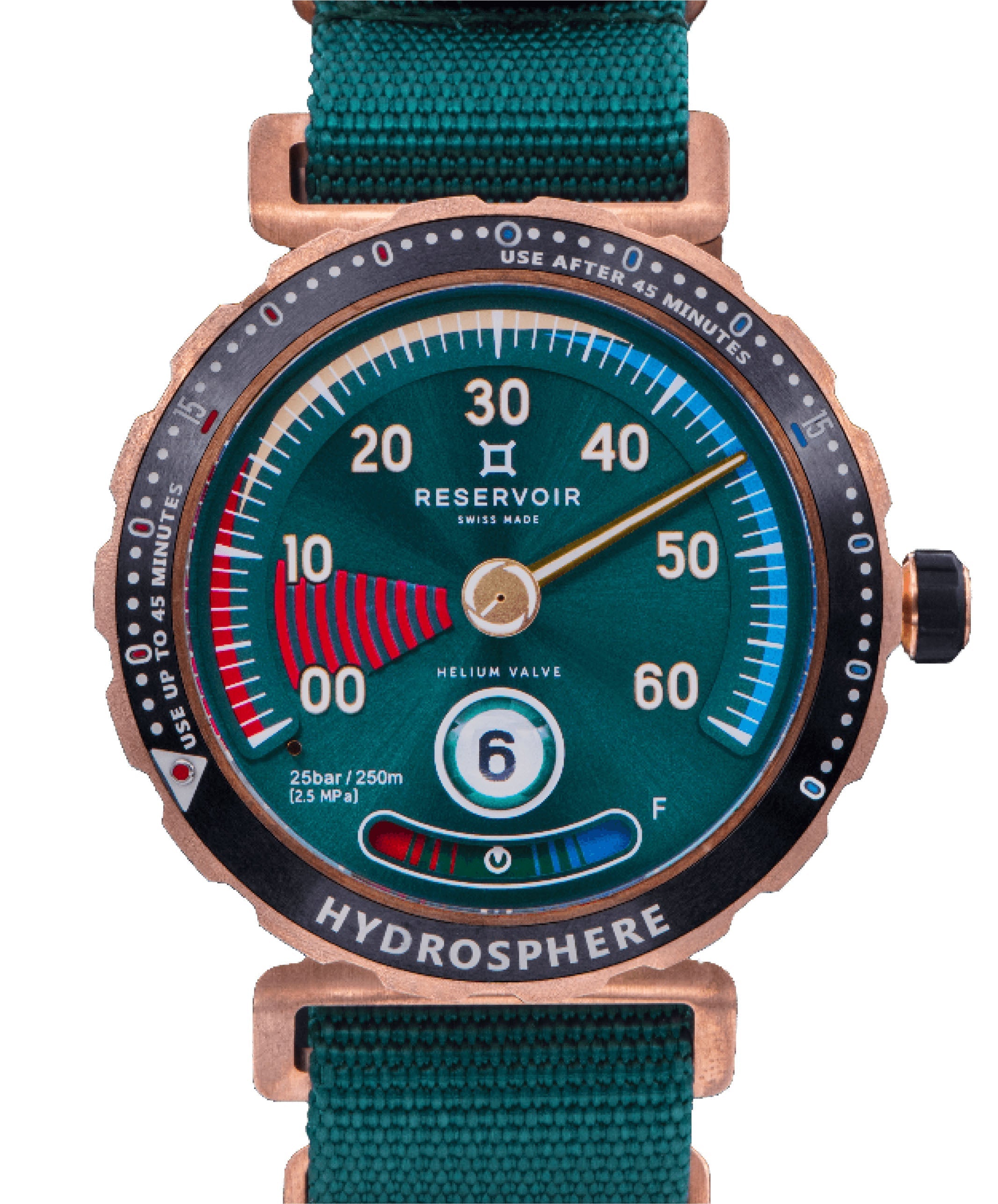 Reservoir Hydrosphere Cenote Bronze Green Watch RSV03.HY/334.GR Image 1