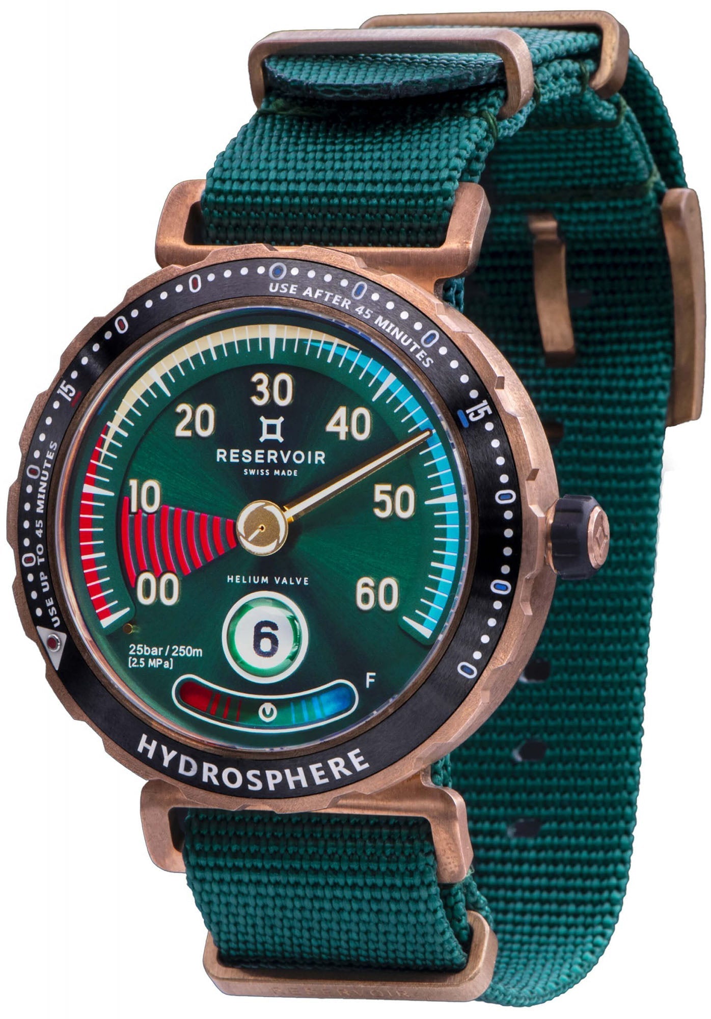 Reservoir Hydrosphere Cenote Bronze Green Watch RSV03.HY/334.GR Image 2