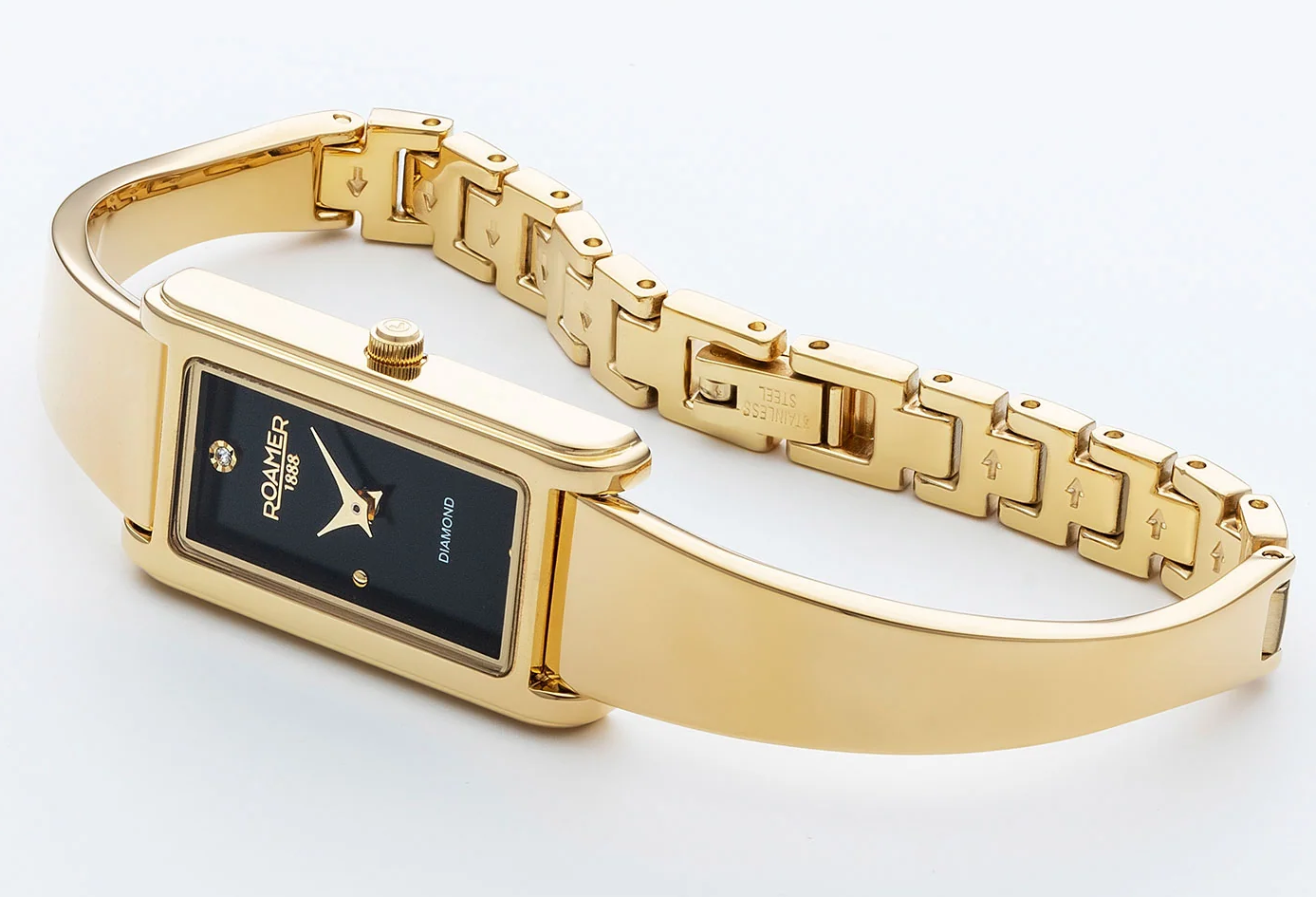 Roamer Elegance Diamond Black Watch 866845 48 55 20 Image 2