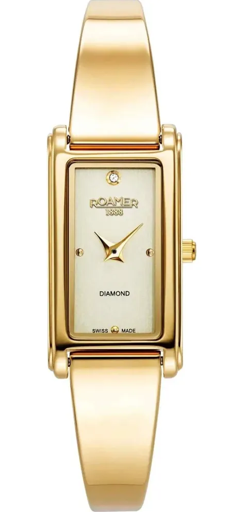 Roamer Elegance Diamond Champagne Watch 866845 48 35 20 Image 1