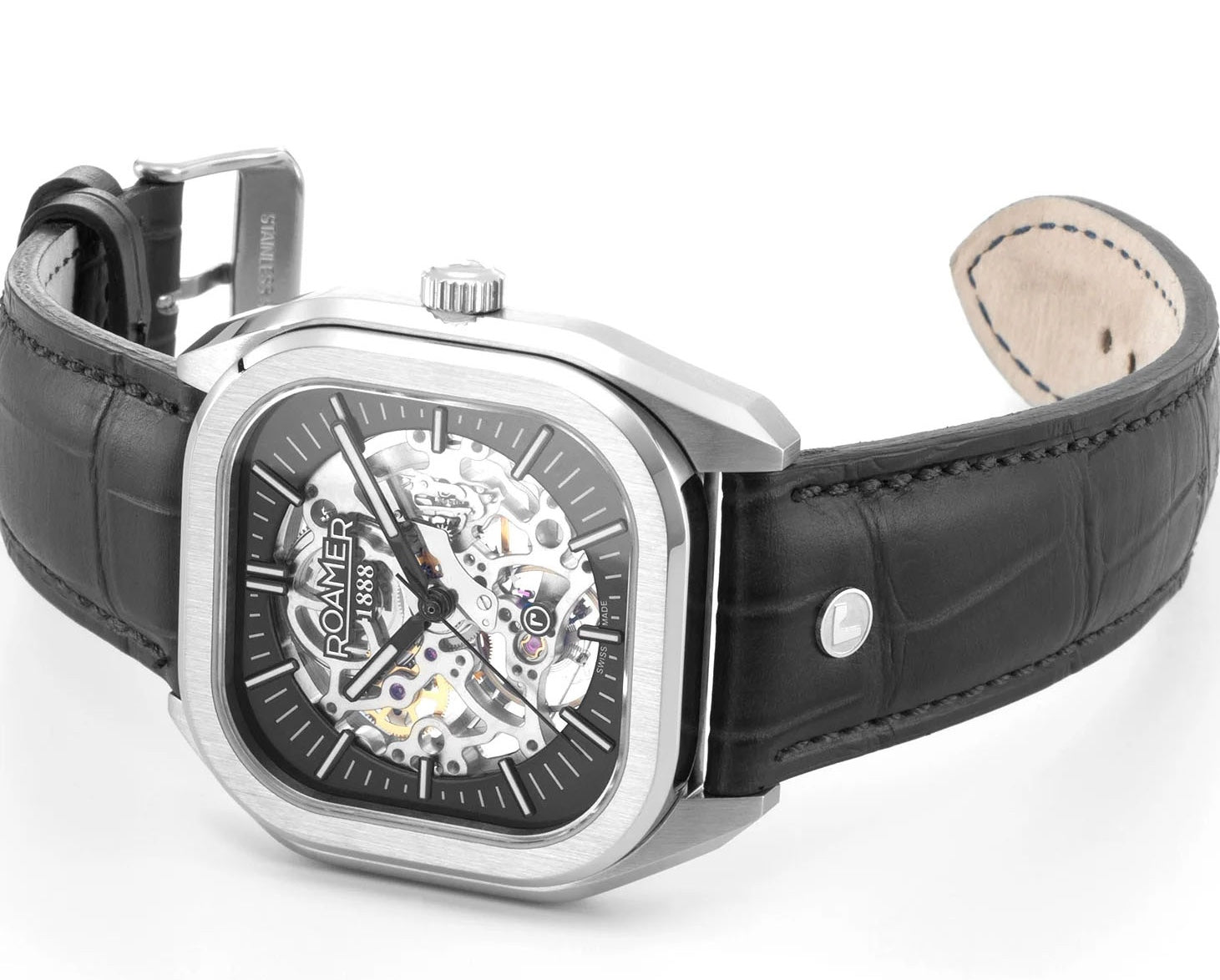 Roamer Mechano Black Skeleton Watch 985986 41 85 20 Image 4