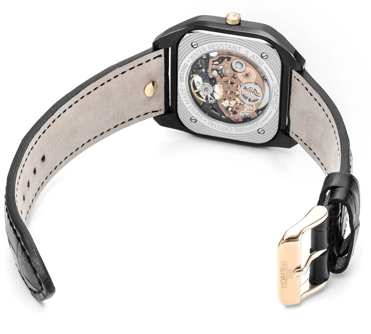Roamer Mechano Black Skeleton Watch 985986 45 85 20 Image 4