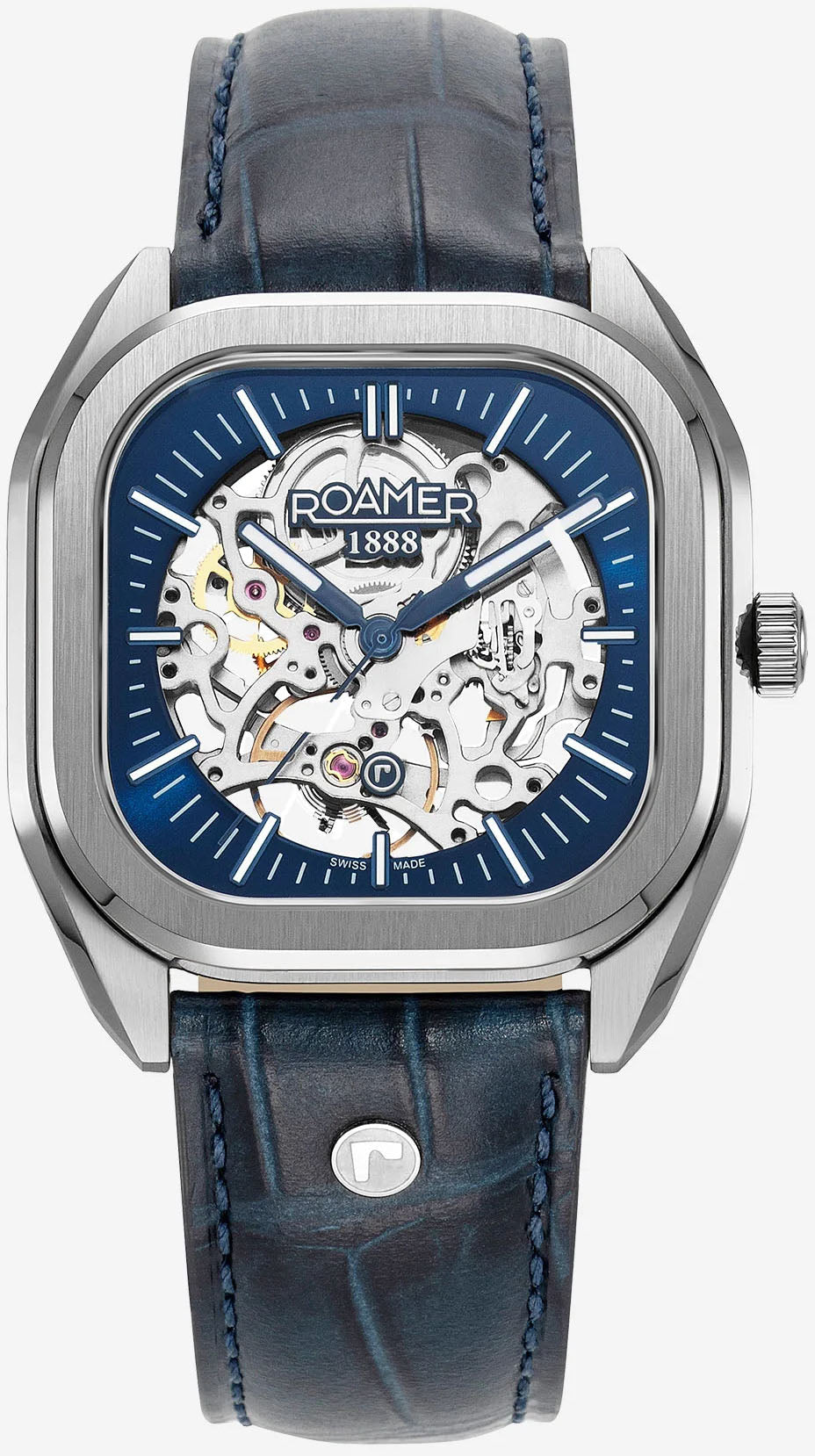 Roamer Mechano Blue Skeleton Watch 985986 41 45 20 Image 2