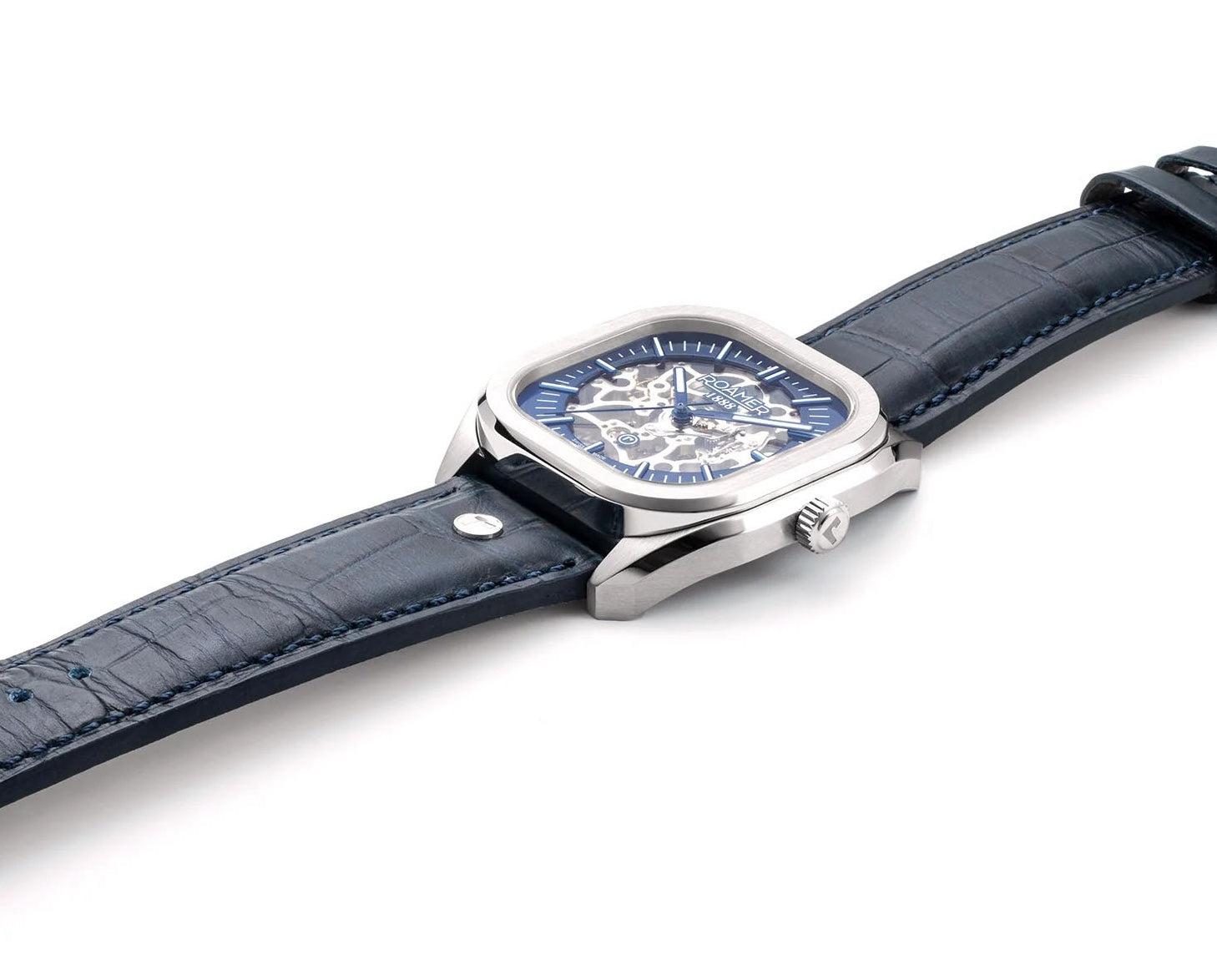 Roamer Mechano Blue Skeleton Watch 985986 41 45 20 Image 7