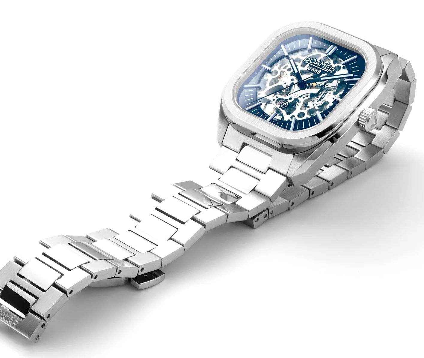 Roamer Mechano Blue Skeleton Watch 985986 41 45 20 Image 8