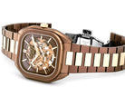 Roamer Mechano Brown Skeleton Watch 985986 43 65 20 Image 3