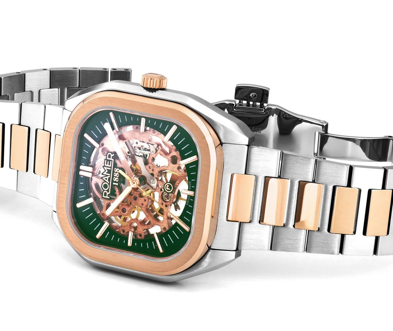 Roamer Mechano Green Skeleton Watch 985986 49 75 20 Image 5