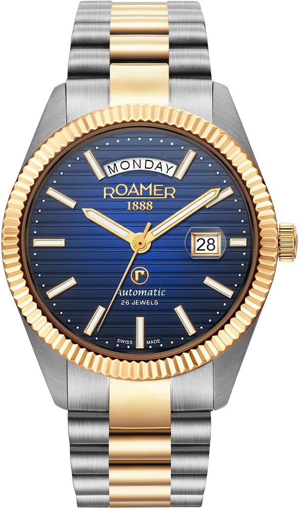 Roamer Primeline Daydate II Blue Watch 981666 47 45 50 Image 1
