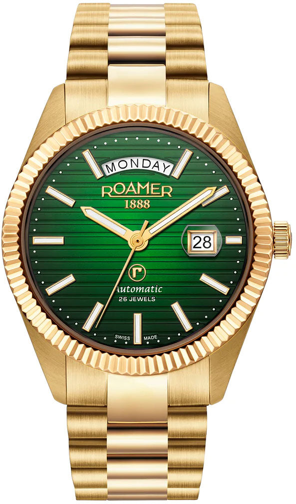 Roamer Primeline Daydate II Green 981666 48 75 50 Image 1