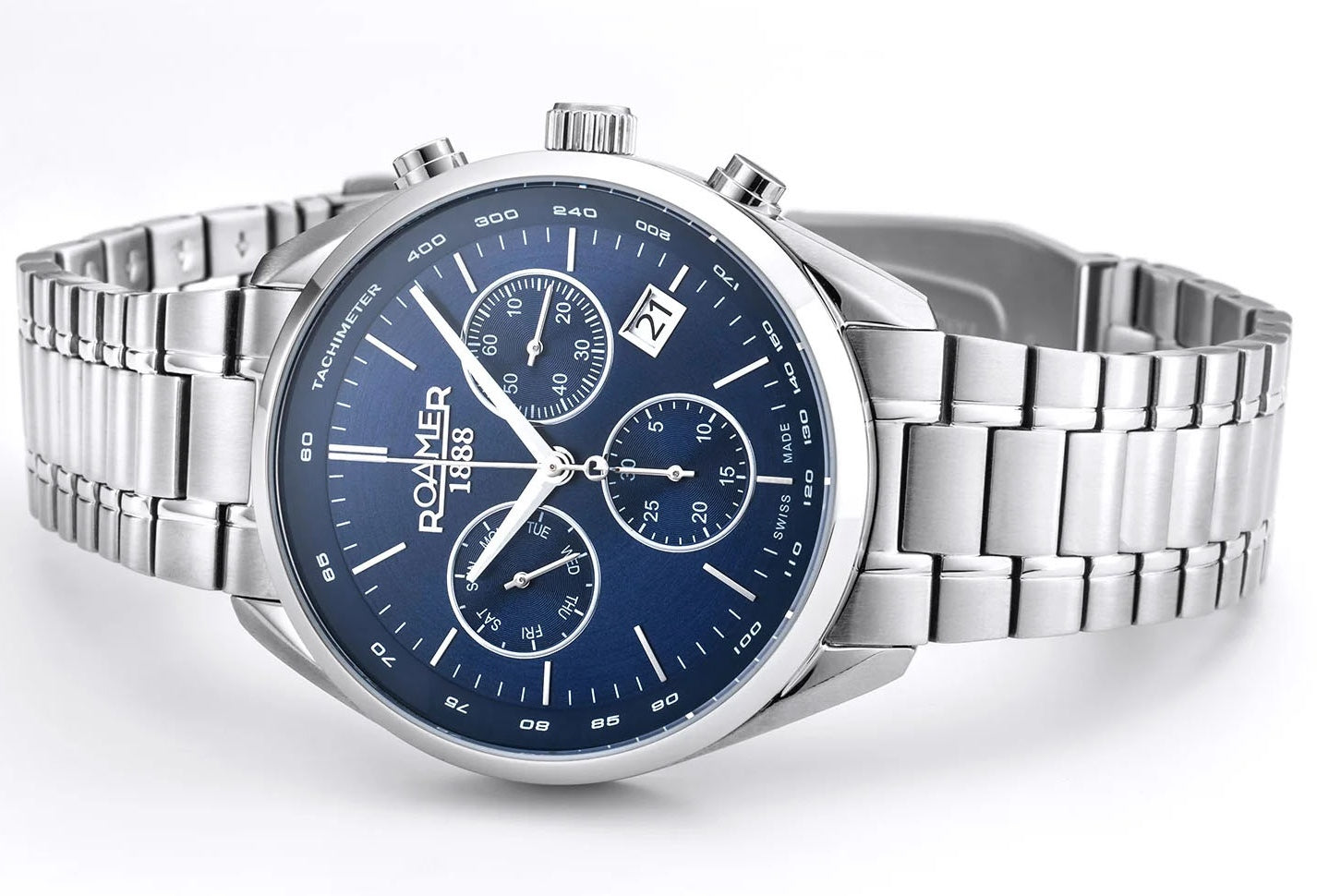 Roamer Pro Chrono Blue Watch 993819 41 45 20 Image 3
