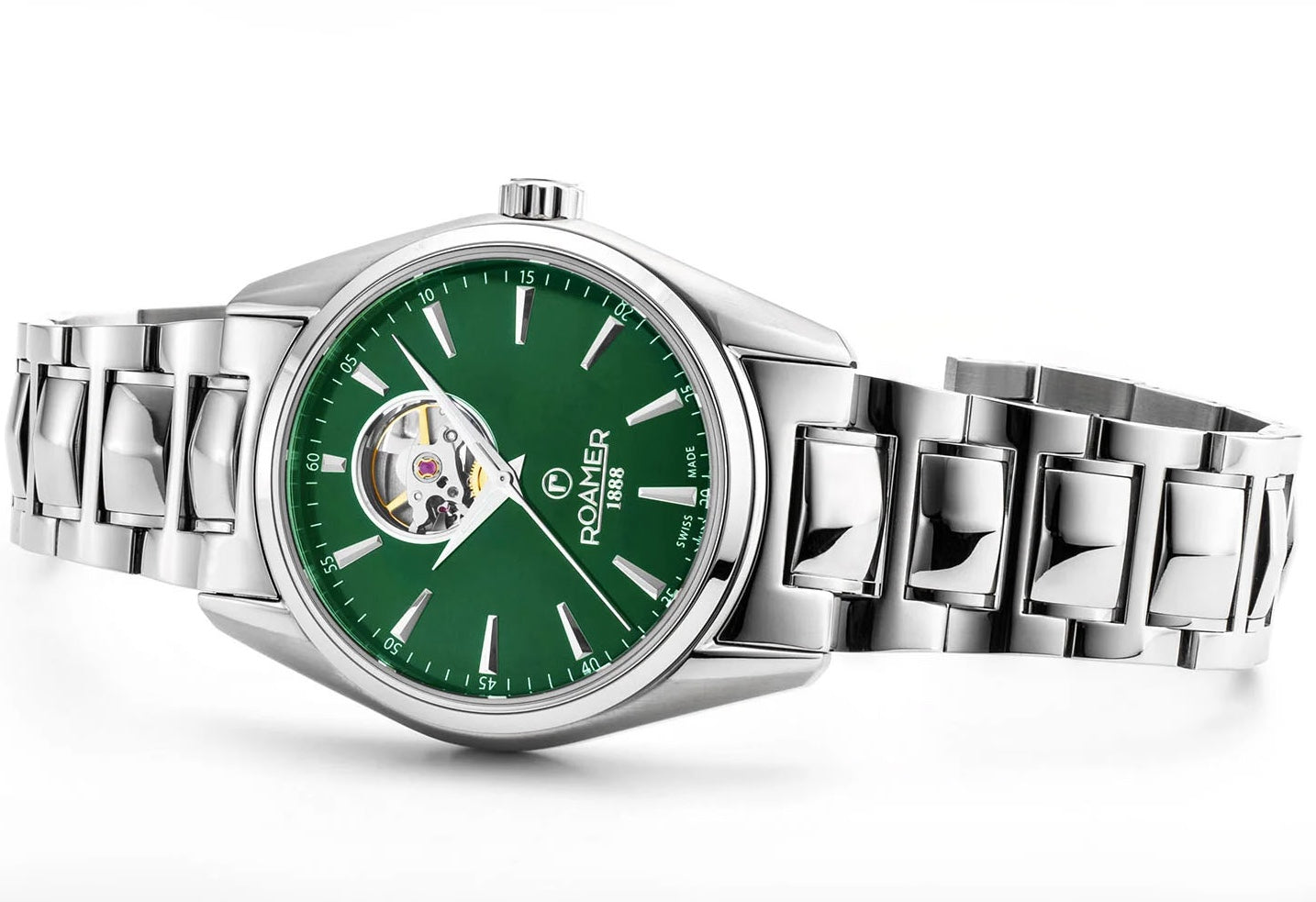 Roamer Searock Master Green Watch 984985 41 75 20 Image 2