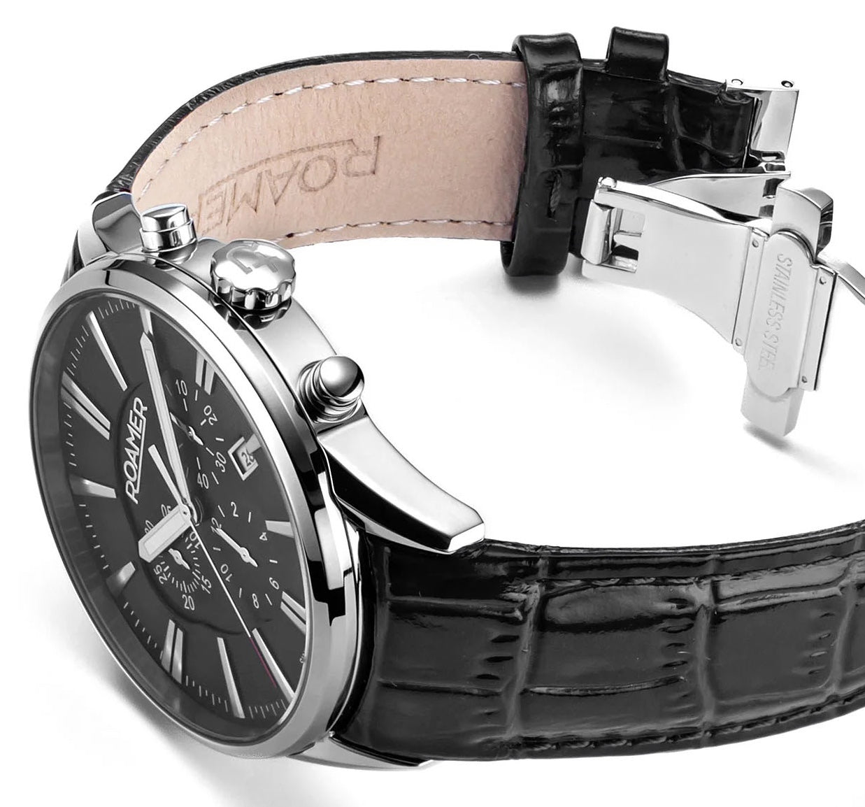 Roamer Superior Chrono Black Watch 508837 41 55 05 Image 2