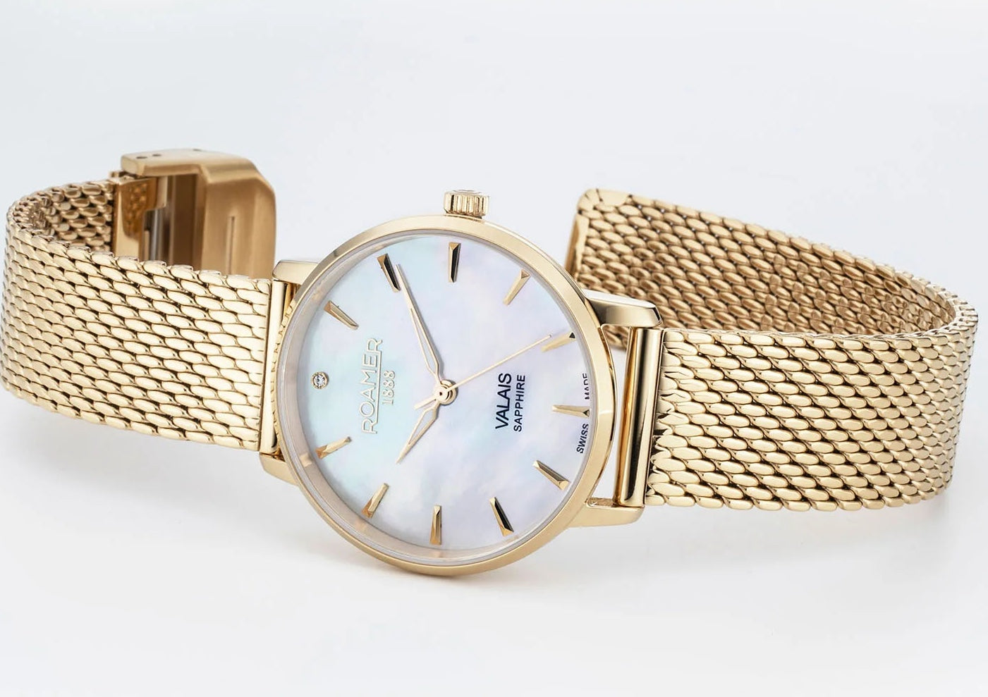 Roamer Valais Pink MOP Ladies Watch 989847 48 10 05 Image 4