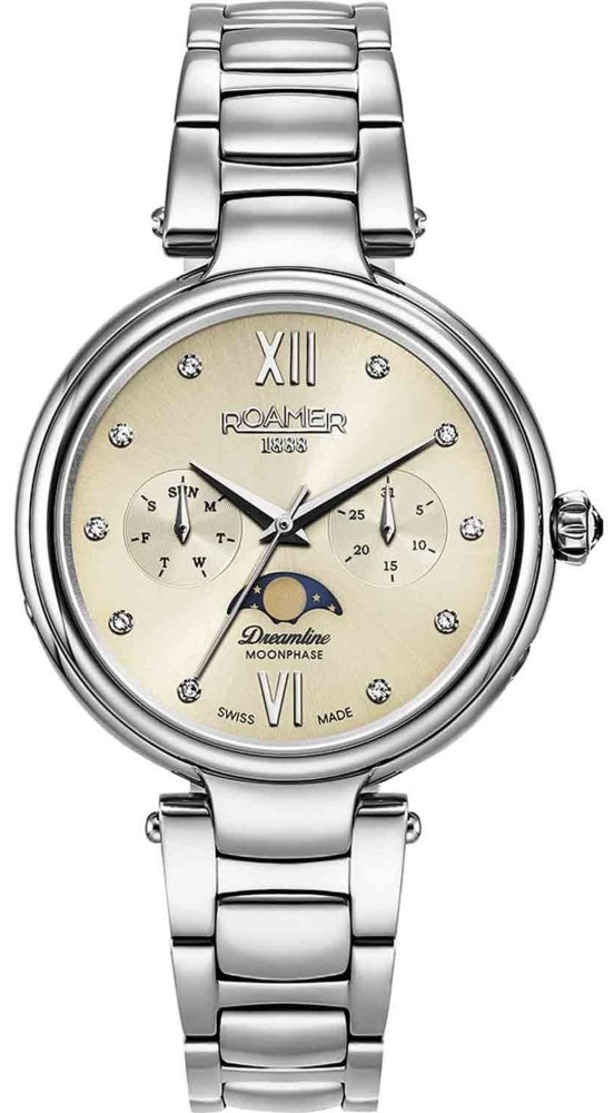 Roamer Watch Dreamline Moonphase Silver Dial Steel 858801 41 19 50 Image 1