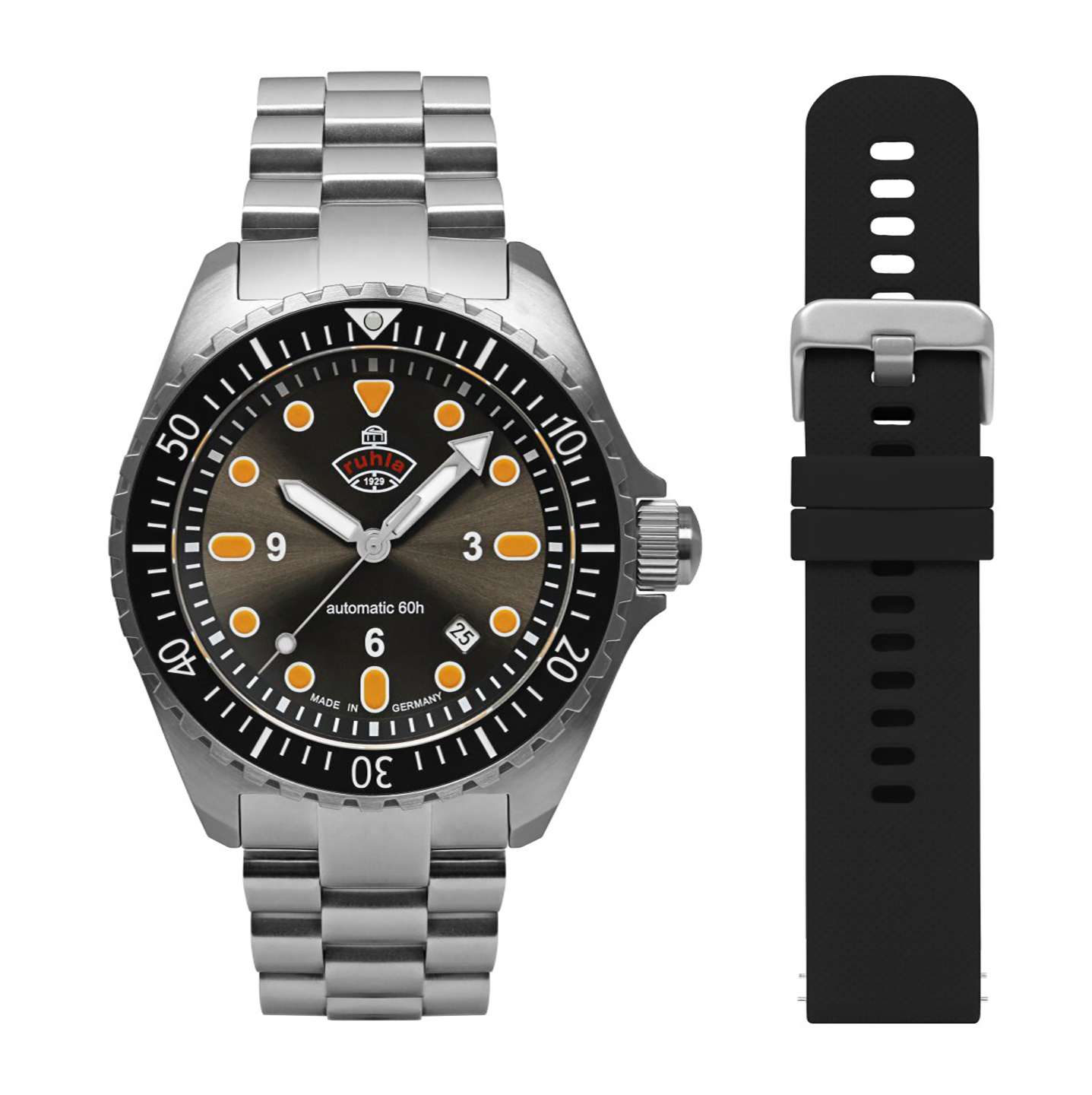 Ruhla 1929 NVA Kommando Minentaucher Watch 4960M1_set Image 1