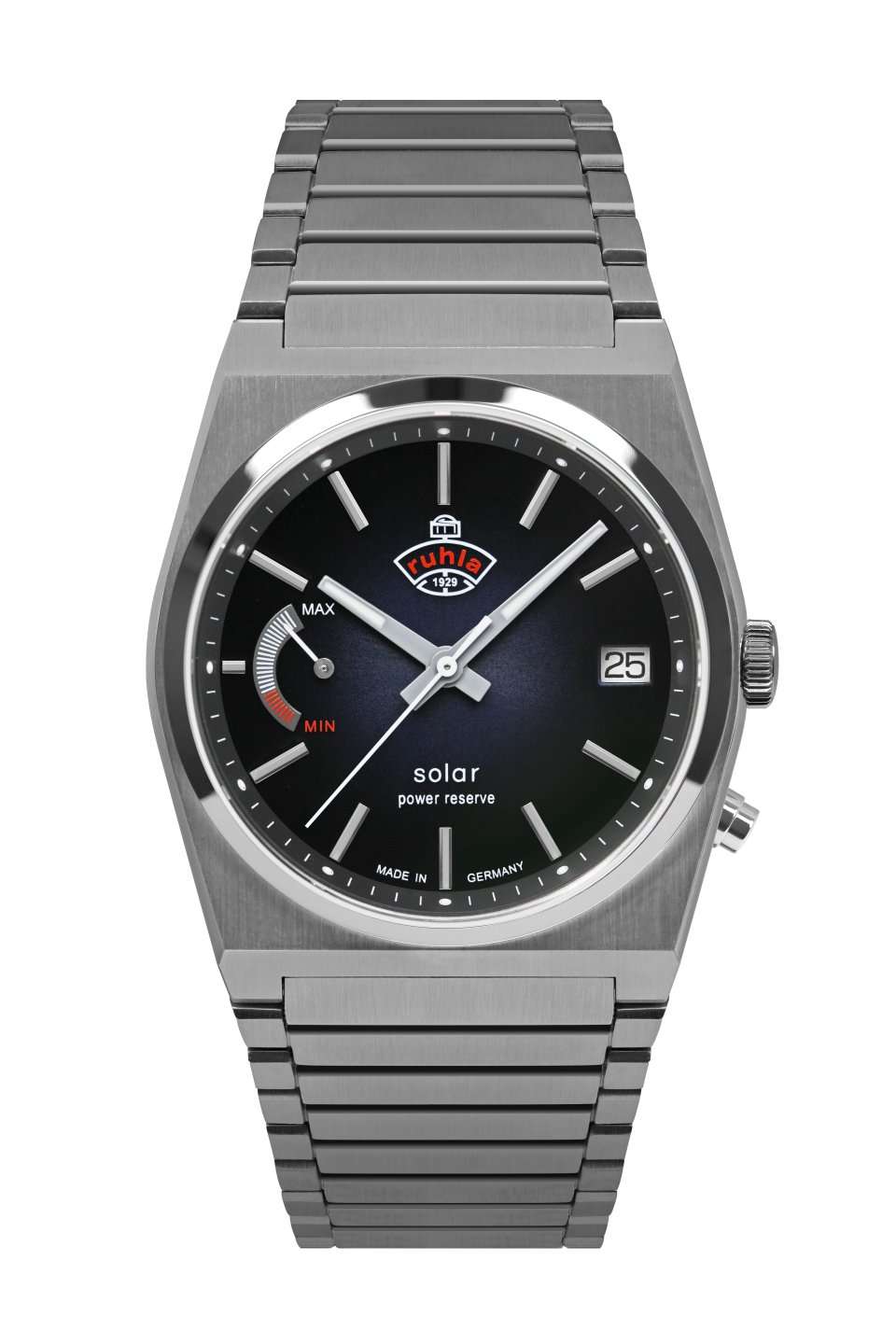 Ruhla 1929 Space Control Solar Power Reserve 40mm Watch 4640M3 Image 1