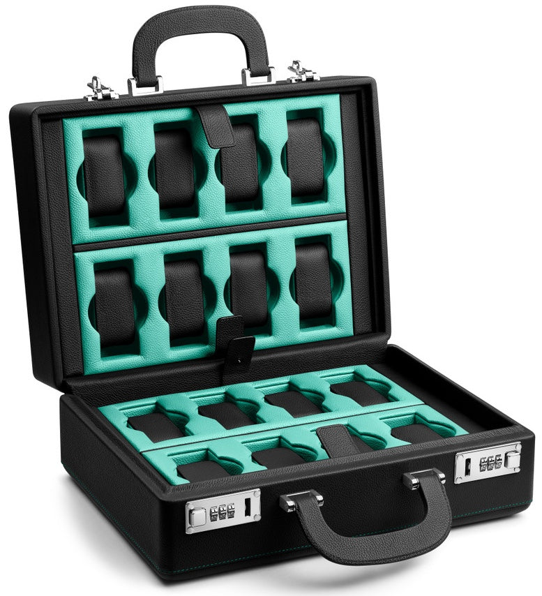 Scatola del Tempo Watch Case Valigetta 16 Black Blue Tiffany 05011.BBLSIL Image 1