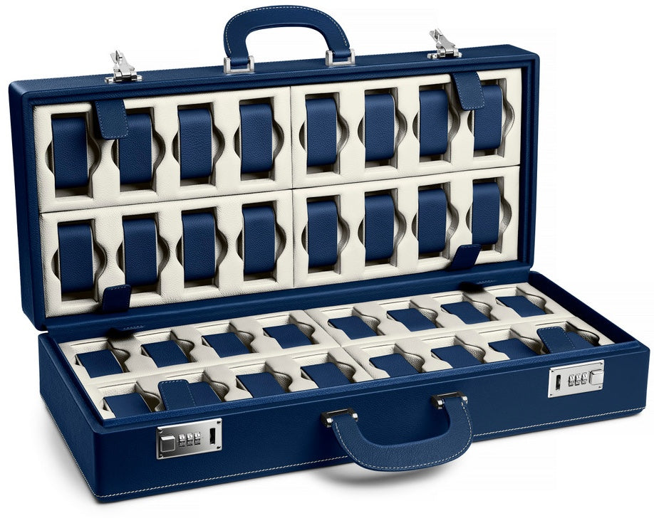 Scatola del Tempo Watch Case Valigetta 32 Blue Off White 05010.BLWSIL Image 1